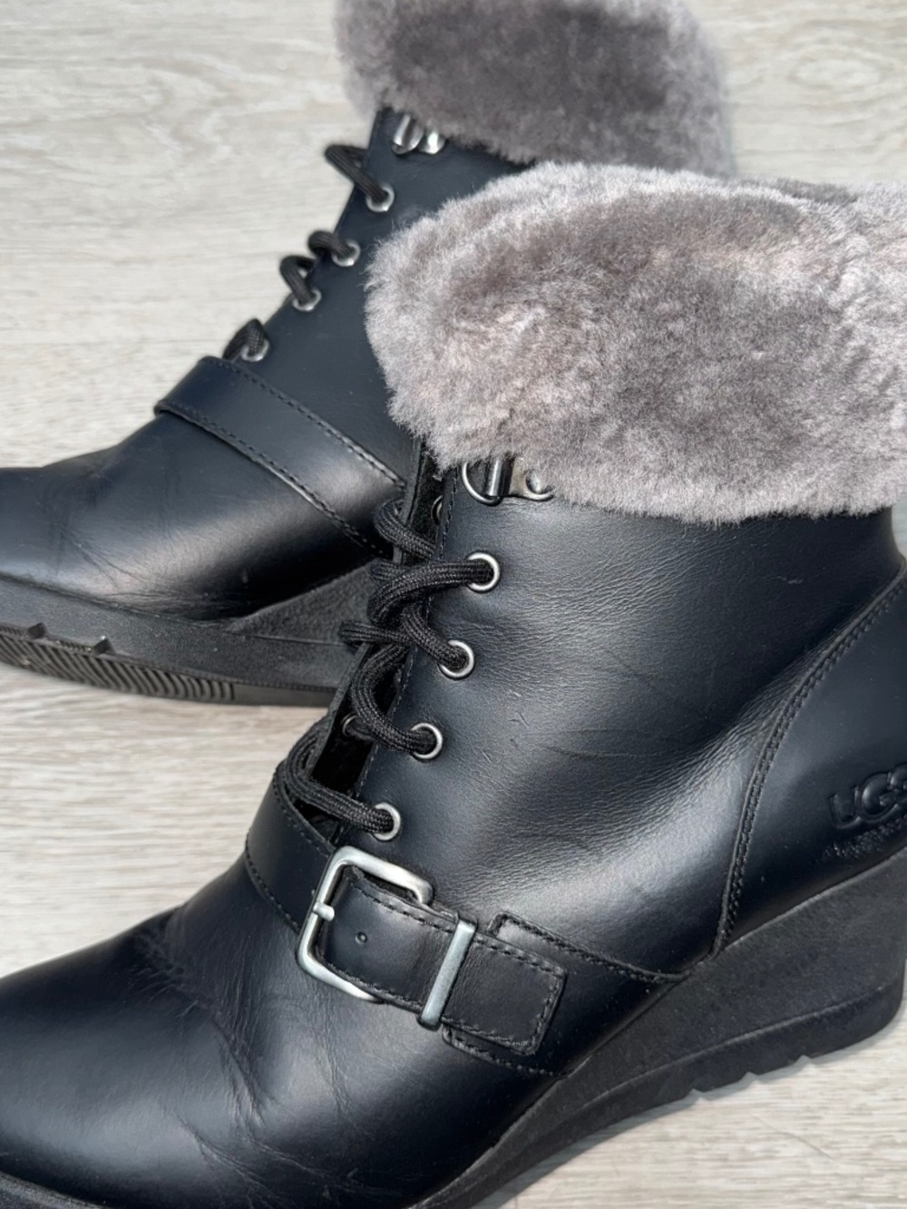 UGG Waterproof wedge ankle boots